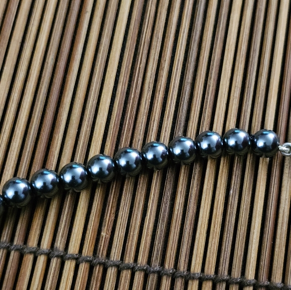 925 Silver Judith Jack Pearl,marcasite Necklace (Vintage) - Picture 7 of 15